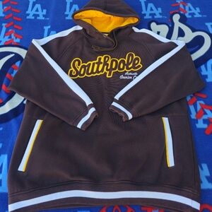 Y2K Vintage Southpole Brown Hoodie Mens Size Xl Hip Hop